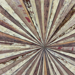 Jusbart Radiant Timber – 40x40 inch Handcrafted Wood Wall Art in Geometric Sunburst Design (Unframed)