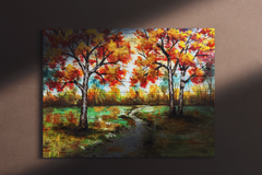 Jusbart Handcrafted Wood Panel Wall Art Unframed– 36x48 inch Decorative Wooden Artwork for Modern Interiors