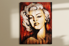 Jusbart Hand-Painted Wood Panel Wall Art – 36x48 Inch Oil Painting for Home Decoration (Unframed)