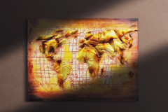 Jusbart Hand-Painted Wood Panel Wall Art – 36x48 Inch Oil Painting for Home Decoration (Unframed)