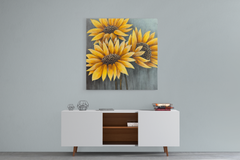 Jusbart 100% Hand-Painted Canvas Wall Art – 30x30 Inch Oil Painting for Home Décor, 10 Styles Available