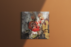 Jusbart 100% Hand-Painted Oil Painting on Canvas – 31.5x31.5in Wall Art for Home Decoration – 30x30 inch Wall Art for Living Room, Bedroom, or Office