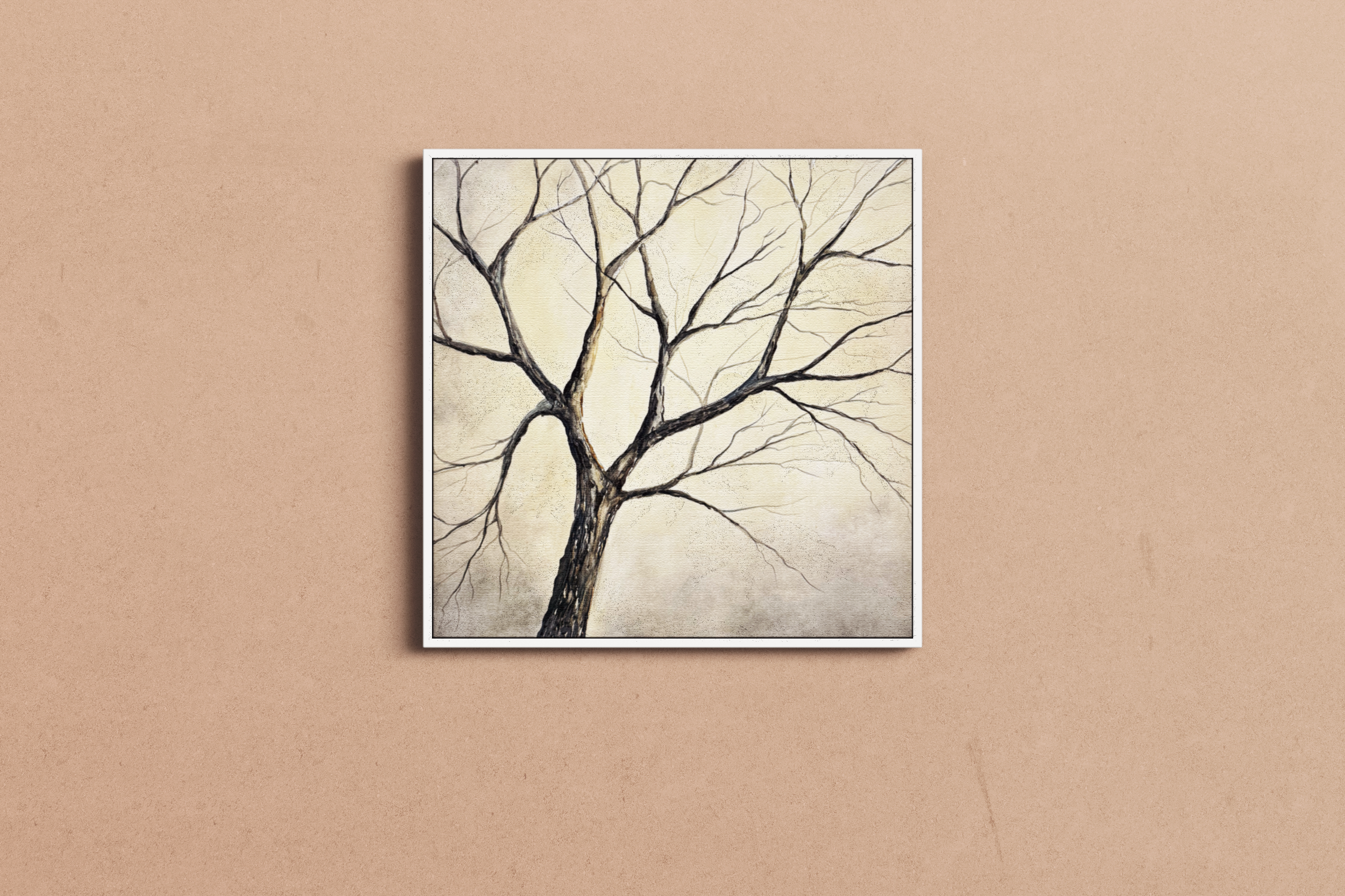Jusbart 100% Hand-Painted Oil Painting on Canvas – Wall Art for Home Decoration – 37.4x37.4 inch Wall Art for Living Room, Bedroom, or Office