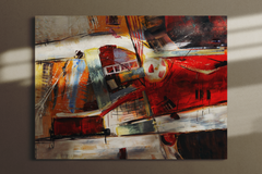 Jusbart 100% Hand-Painted Oil Painting on Canvas – 36x48 inch Large Wall Art Unframed for Home or Office