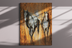 Jusbart Hand-Painted Canvas Wall Art – 36x48 Inch Oil Painting for Home Decoration Unframed