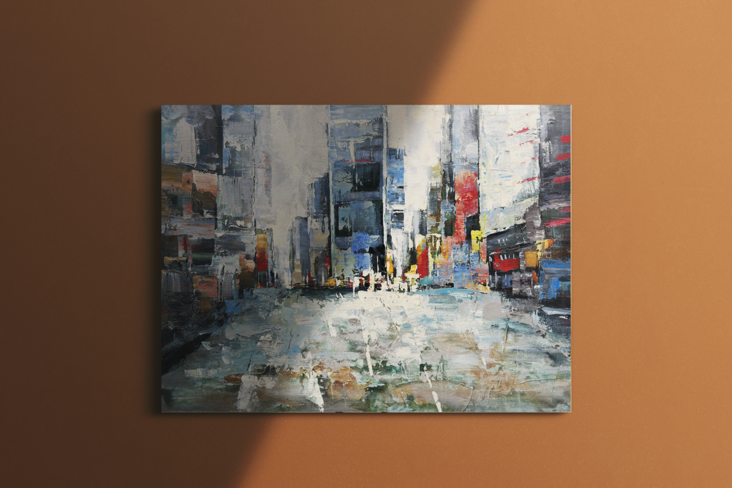 Jusbart Hand-Painted Canvas Wall Art – 36x48 Inch Oil Painting for Home Decoration Unframed