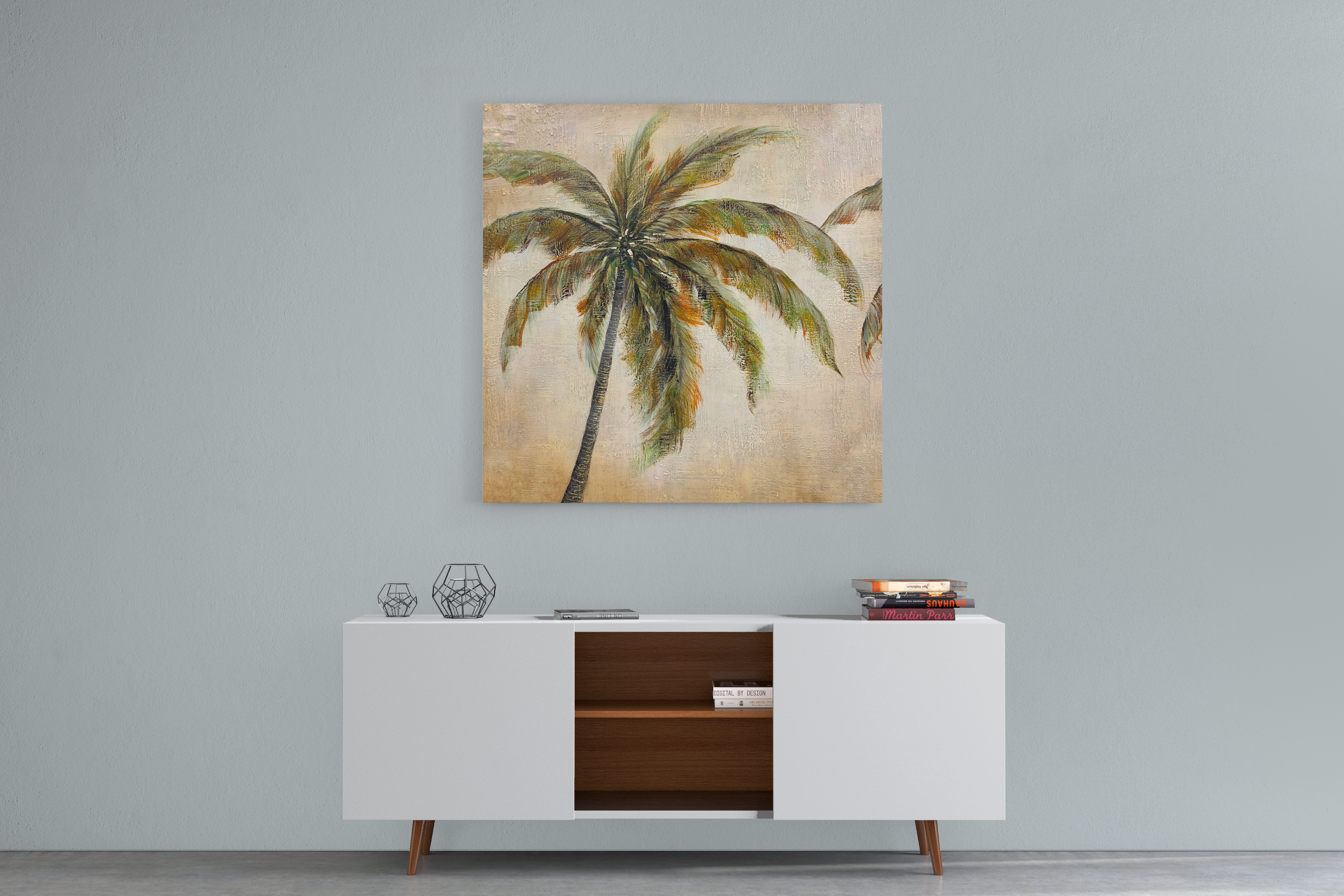 Jusbart Hand-Painted Canvas Wall Art – 30x30 Inch Oil Painting for Home Decoration, 8 Styles Available